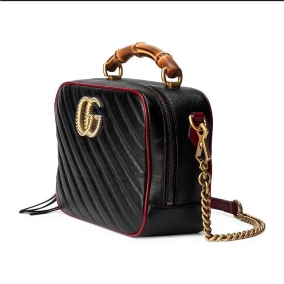 Gucci Small Marmont Bamboo Top
Handle - Picture 2 of 5